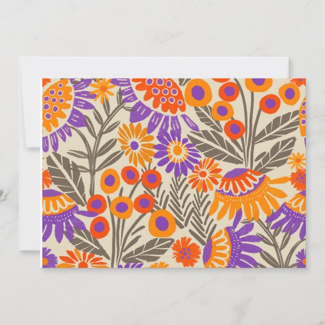 Convite Design Tropical de Flor Negrito (Frente)
