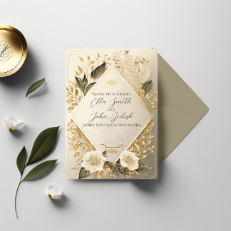 Convite Designs de luxo editáveis para o casamento