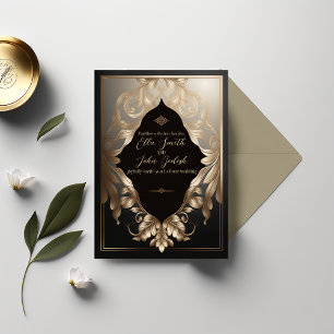 Convite Designs de luxo editáveis para o casamento