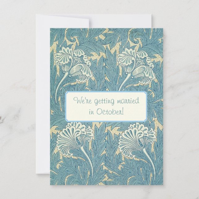 Convite Designs William Morris Wallpaper (Frente)