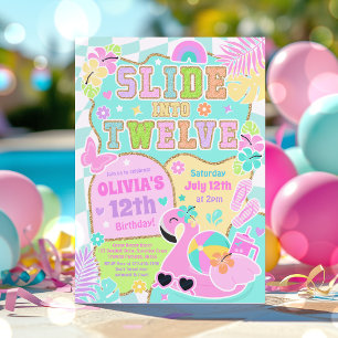Convite Deslize para o Aniversário de Doze Anos da Festa d