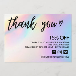 Convite Deslocamento de Cores Obrigado Coração