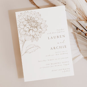 Convite Deslumbrante Casamento Floral Boho Vintage