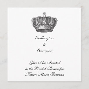 Convite Deslumbrante Coroa do Velho Mundo