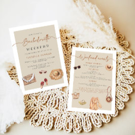 Convite Despedida de Solteira Boêmia JADE no País do Vinho