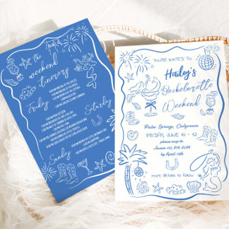 Convite Despedida de Solteira de Cowgirl Costeira de Praia