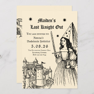 Convite Despedida de Solteira Medieval “Último Cavaleiro”