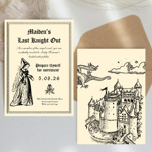Convite Despedida de Solteira Medieval “Último Cavaleiro”