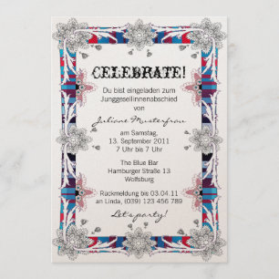 Convite Despedida de solteira versão Alemã