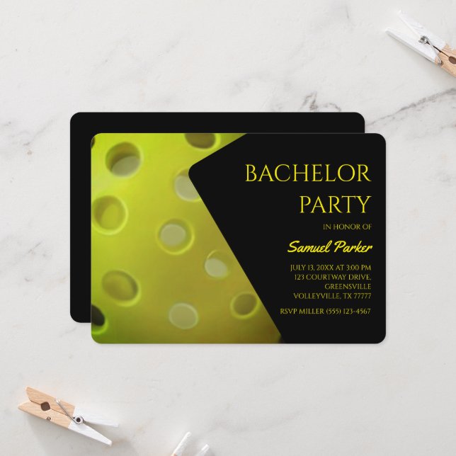 Convite Despedida de solteiro de festa de aniversário Pick (Frente/Verso In Situ)