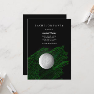 Convite Despedida de Solteiro de Golfe Verde - Bola de Gol
