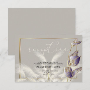 Convite Destaques Dourados Recepção de Grama de Ivory Pa