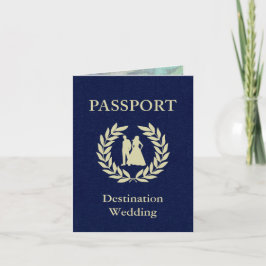 Convite destination wedding passport