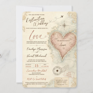 Convite Destino: Amor Casamento