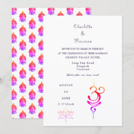 Convite Destino de Casamento da Tailândia
