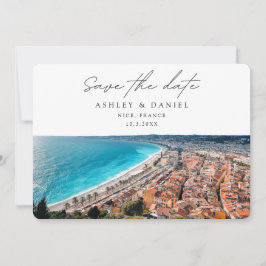 Convite Destino de Casamento Nice França Salve a Data