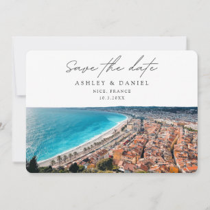 Convite Destino de Casamento Nice França Save the Date
