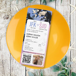 Convite Destino do Bilhete de Passagem de Embarque de Prai