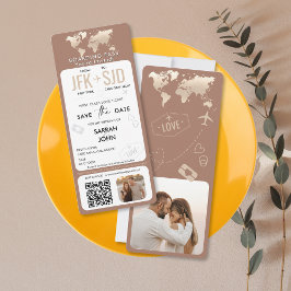 Convite Destino do Bilhete do Plano de Passagem de Embarqu