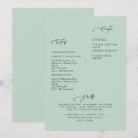 Convite Detalhado de Casamento de Sage