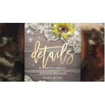 Detalhe do Casamento Lace Madeira de girassol e lu