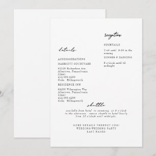 Convite Detalhe Simples de Casamento Branco Moderno