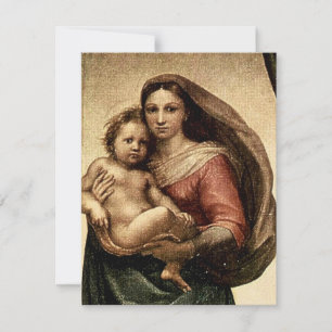 Convite Detalhe "Sistine Madonna" de Raphael (cerca de 151