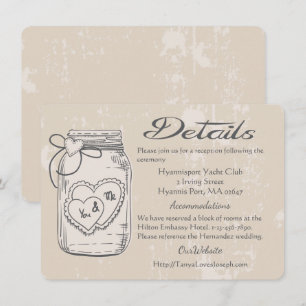 Convite Detalhes Casamento Tan Rustico Jarro de Pedreiro C