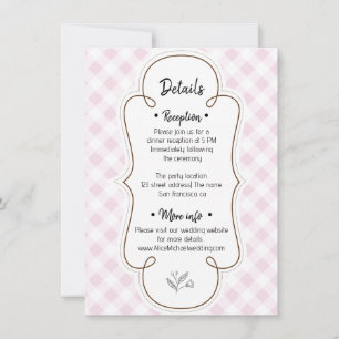 Convite detalhes chiques de casamento