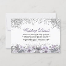 Detalhes da Recepção de casamento Floral Roxa da L