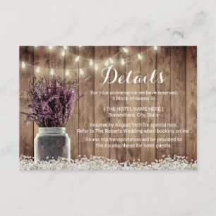 Convite Detalhes de Casamento em Pote de Pedra Floral Lava