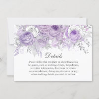 Detalhes de Casamento Flor de Prata Roxa Lavanda