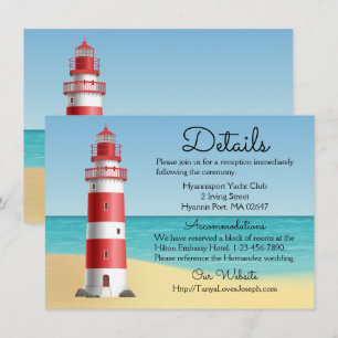 Convite Detalhes de Casamento Náutico Praia do Farol Verão