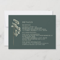 Detalhes do Casamento Botânico Gypsophila Esmerald