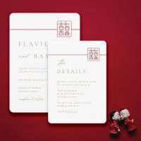 Detalhes do Casamento Chinês de Felicidade Dupla M