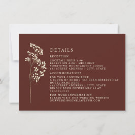 Convite Detalhes do Casamento com Bebê Respiração e Beterr