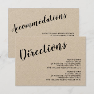 Convite Detalhes do Casamento do Papel Rustic Kraft do Scr