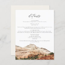 Detalhes do Casamento do Parque Nacional do Zion d