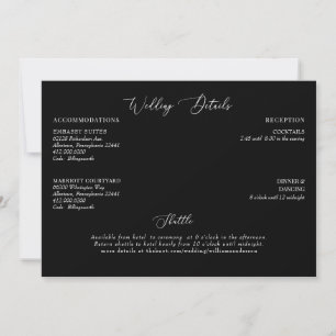 Convite Detalhes do Casamento Negro Anexo
