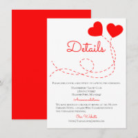 Detalhes do Casamento Vermelho Fofo Balões Coraçõe
