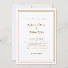 Convite Detalhes do Código QR de Casamento Moderno & RSVP