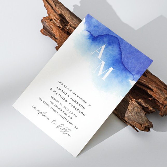 Convite Detalhes do código QR do casamento náutico azul-aq (Criador carregado)