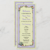 Detalhes do Programa de Casamento Floral de Teapot