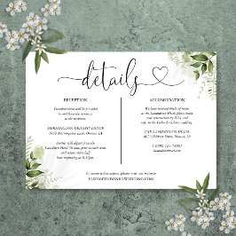 Convite Detalhes do Script Coração Verde Informações