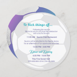 Convite Detalhes e Informações do Bar de Esporte Mitzvah