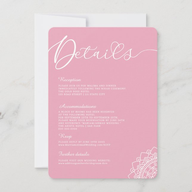 Convite Detalhes mínimos da caligrafia simples moderna Man (Frente)