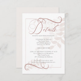 Convite DETALHES | Whimsic Pale Mocha deixa destaque de es