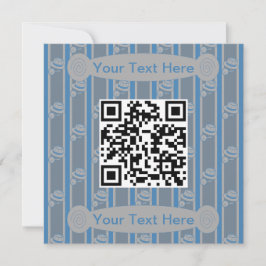 Convite Detetive Divertido e Elegante Código QR