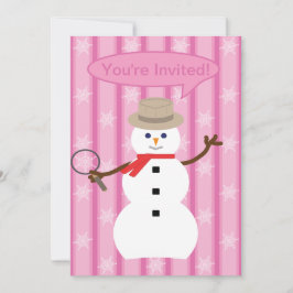 Convite Detetive Snowman de Natal divertido e Rico