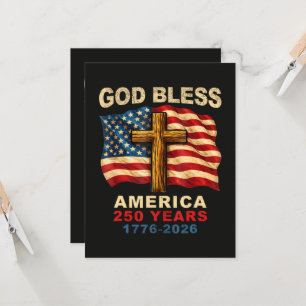 Convite Deus Abençoe a América 250 Anos 1776-2026
